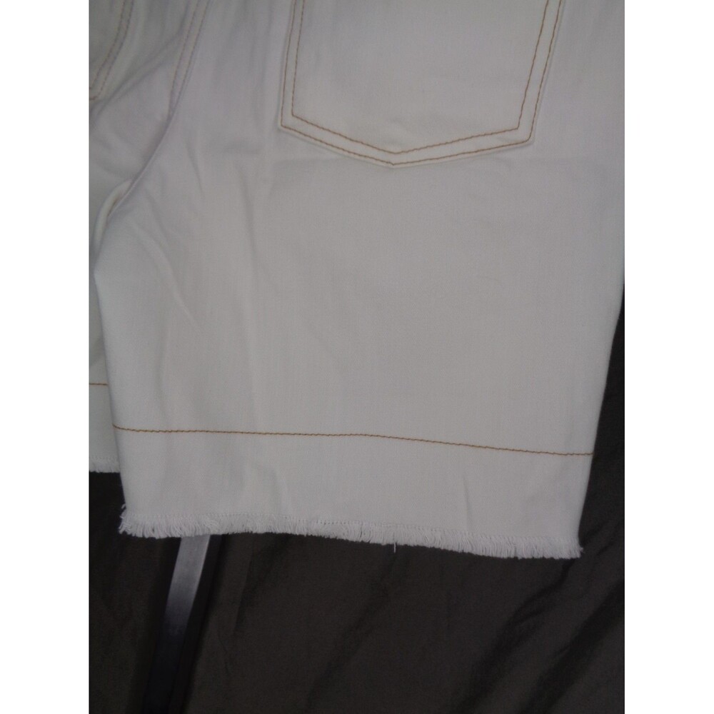 Chicos Alabaster Pull On Denim Shorts Coastal Beach Size 0.5 (6) Small New - Picture 8 of 12